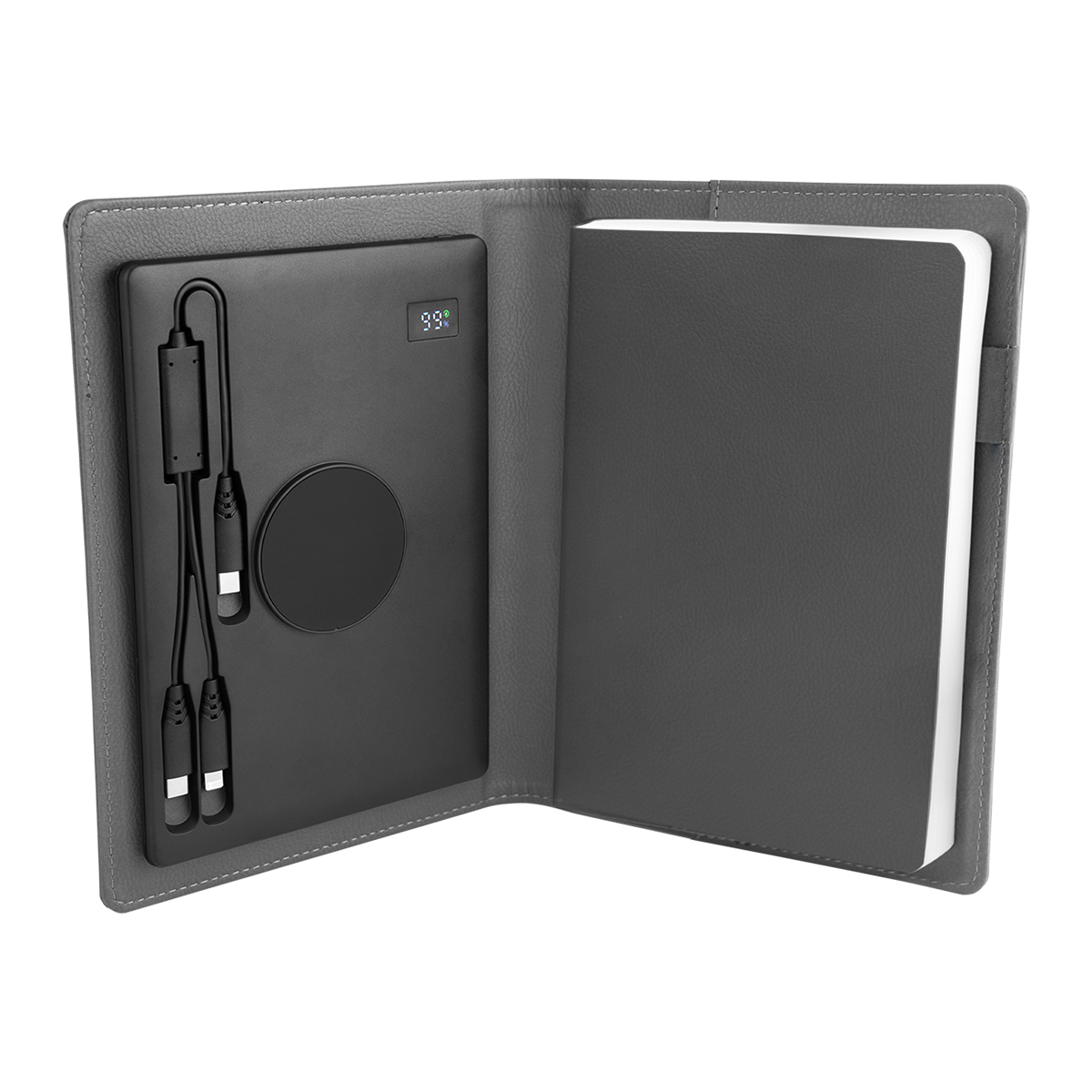 Power Folio With Wireless Charger & Power Bank