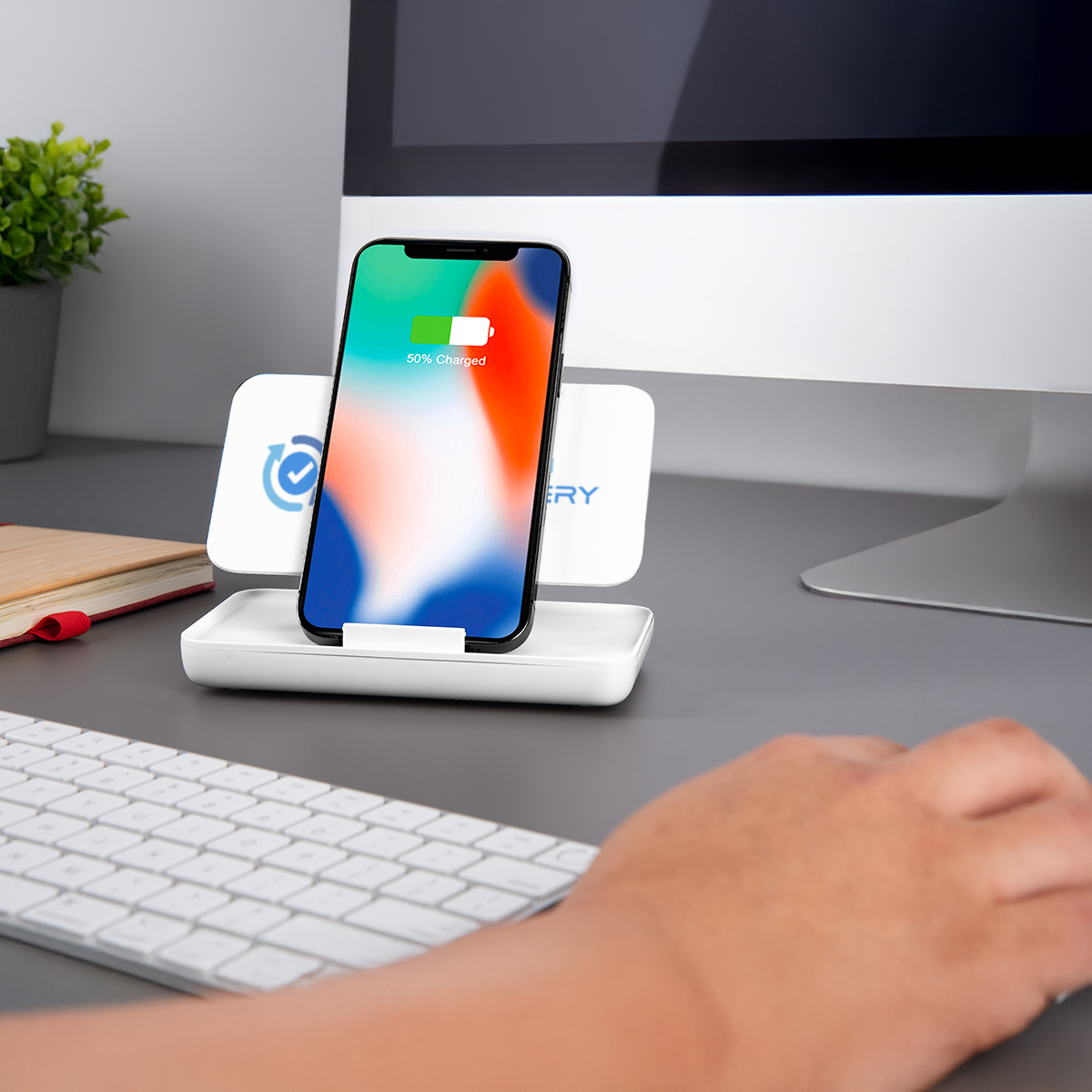15W rABS Folding Wireless Charger & Stand