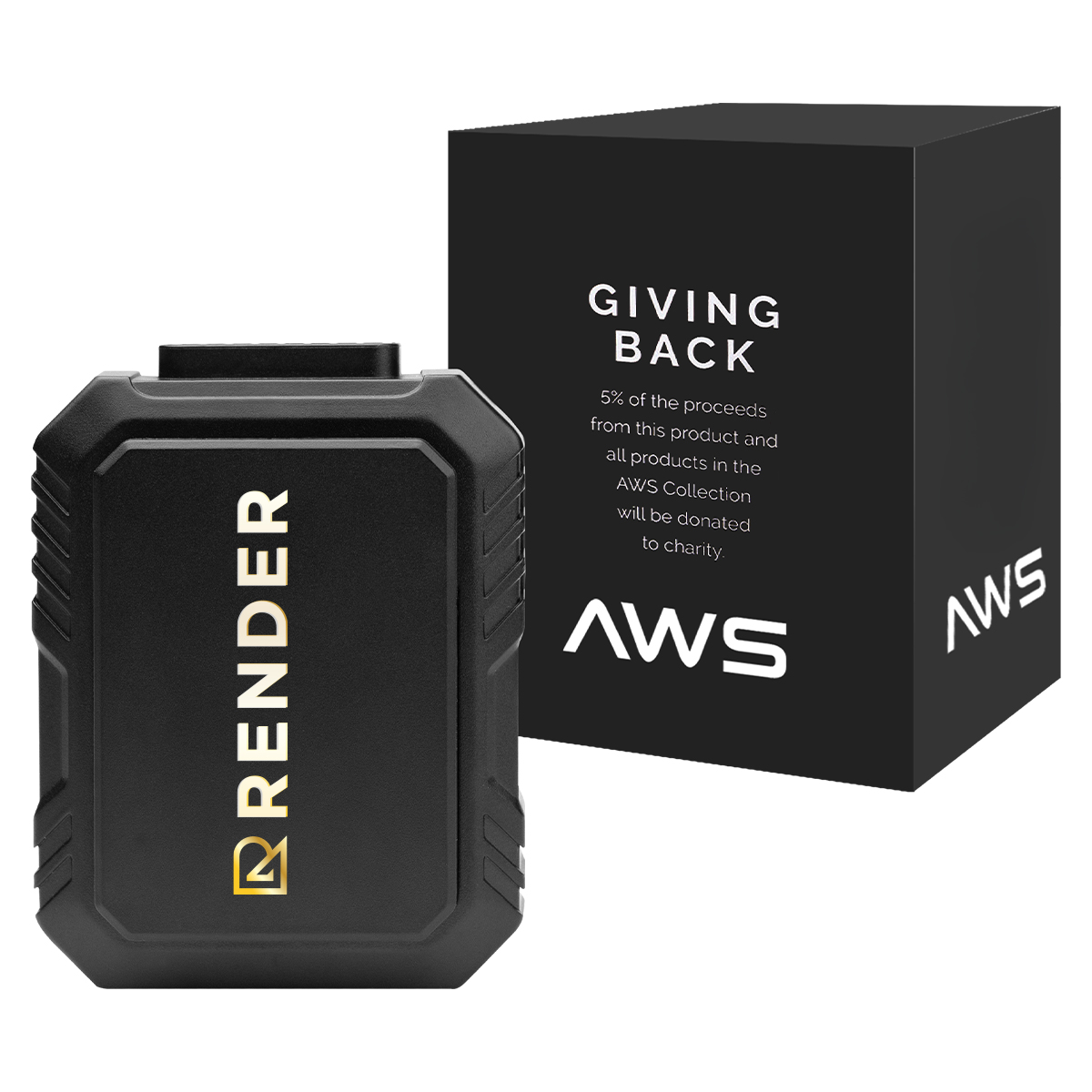 AWS 5,000 mAh Power Bank and Fan With Clip