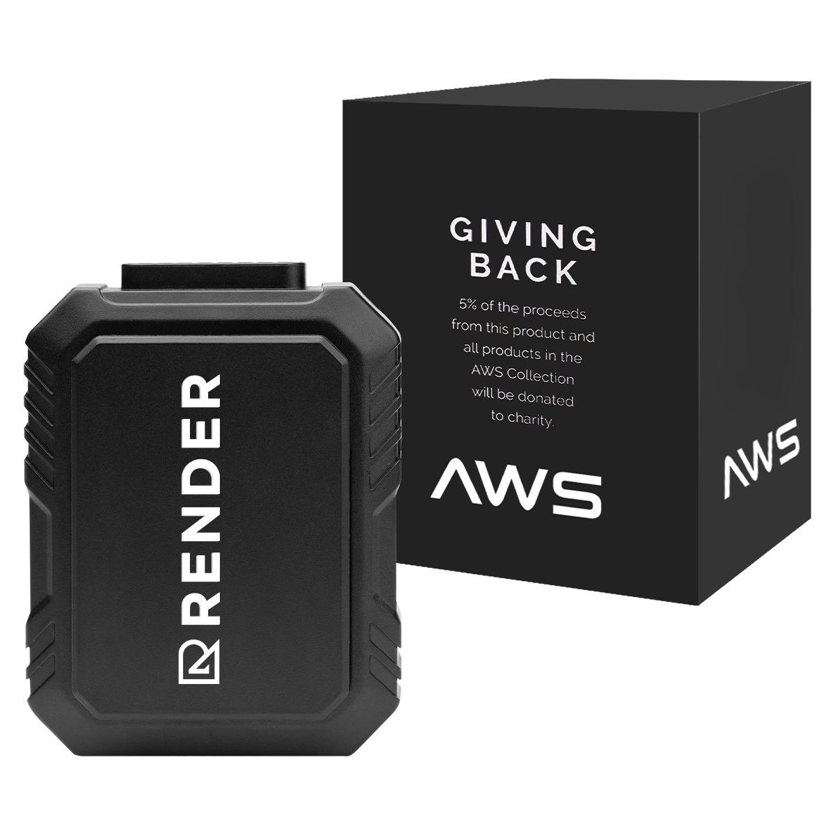 AWS 5,000 mAh Power Bank and Fan With Clip
