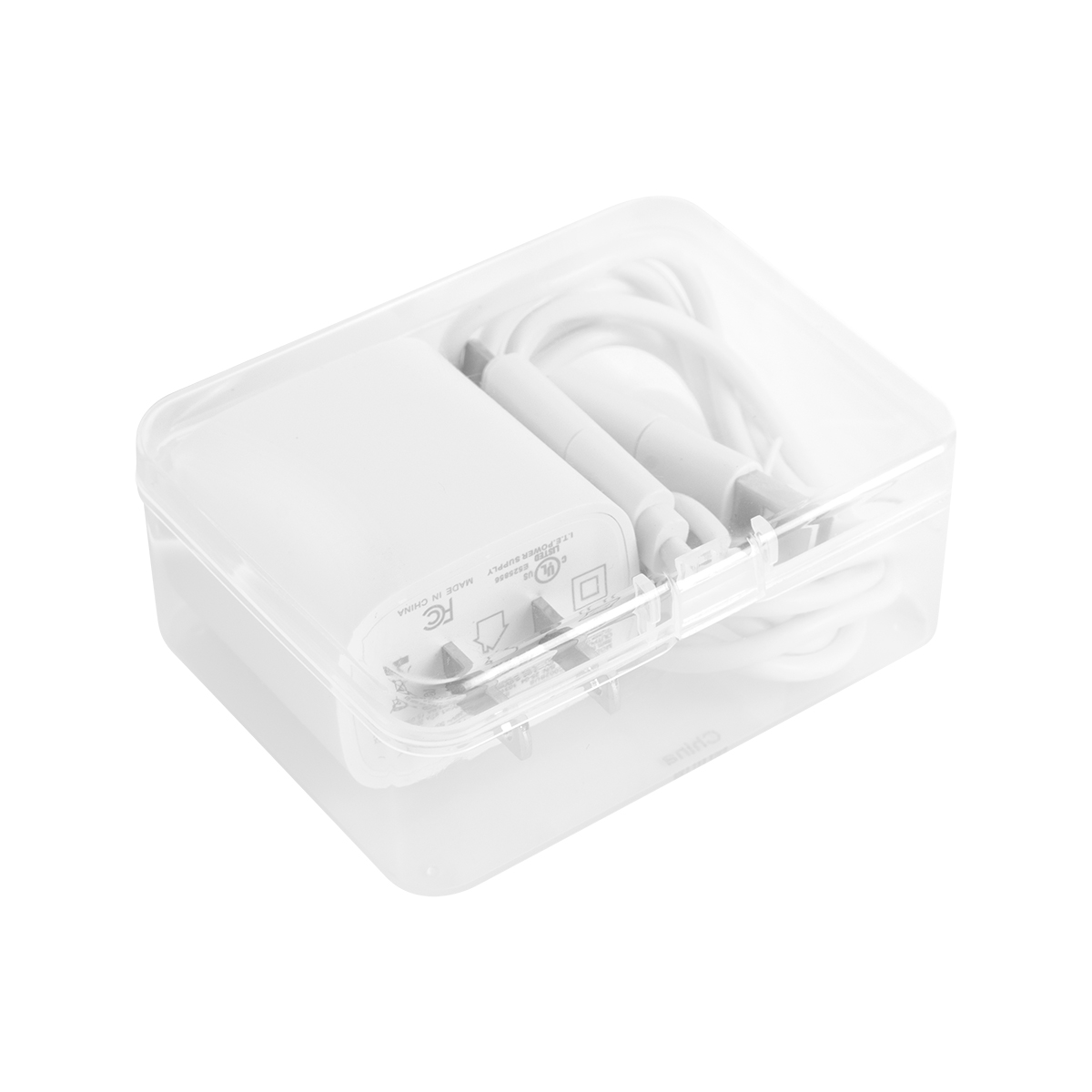 WHITE WITH CLEAR