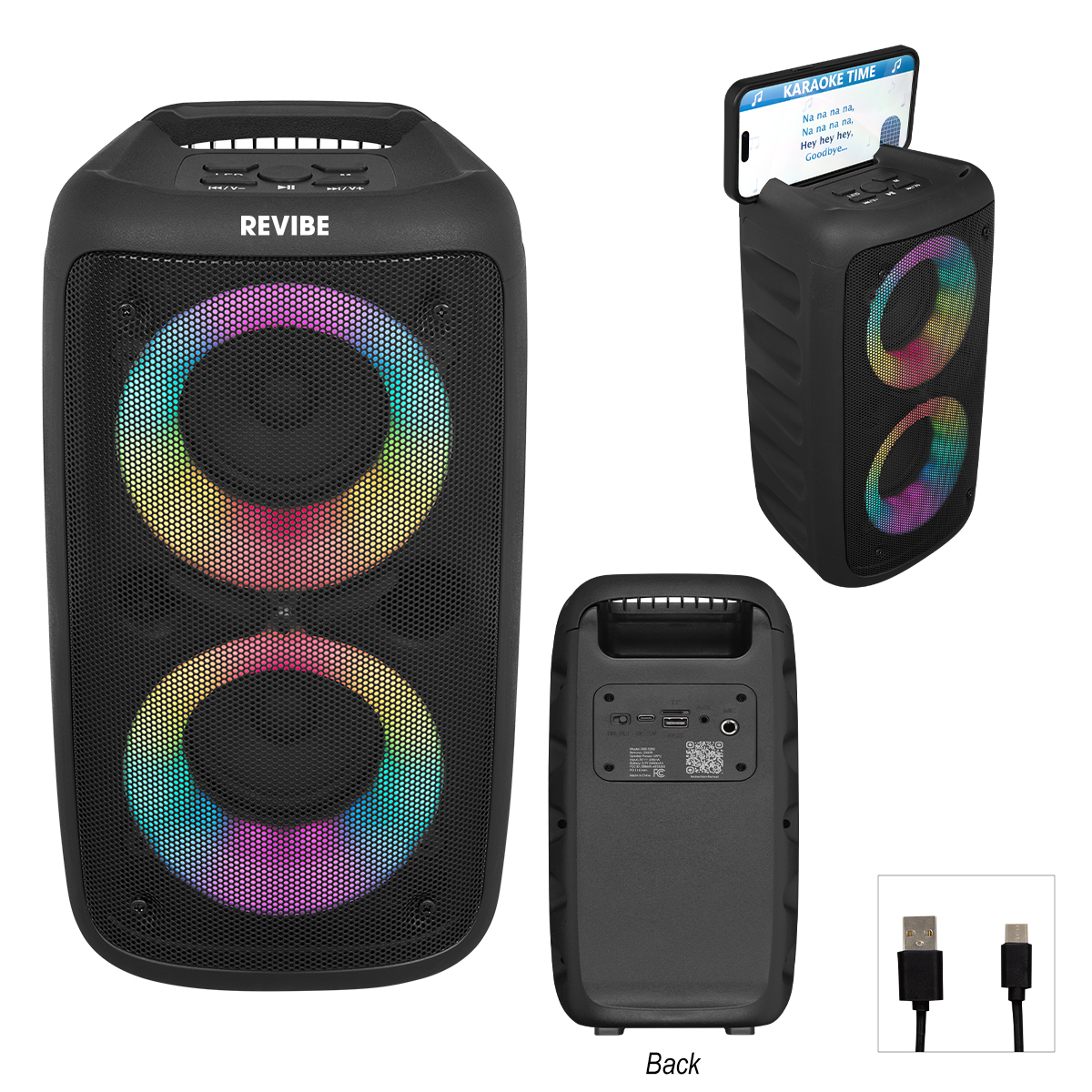 Wireless Speaker Tower With Phone Holder