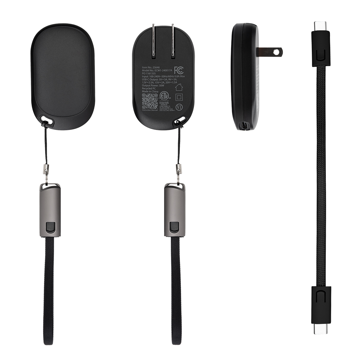 30W Portable Wall Charger
