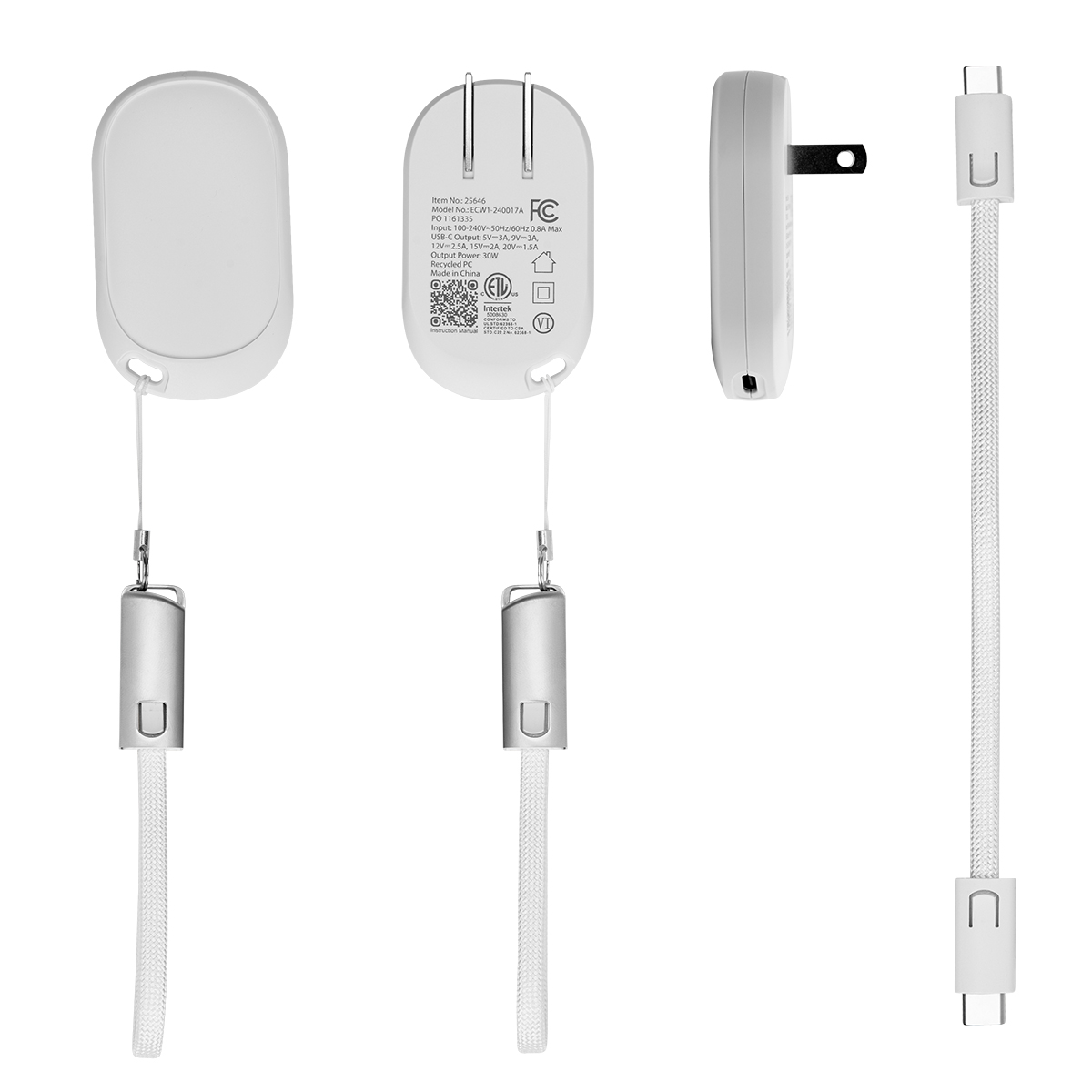 30W Portable Wall Charger