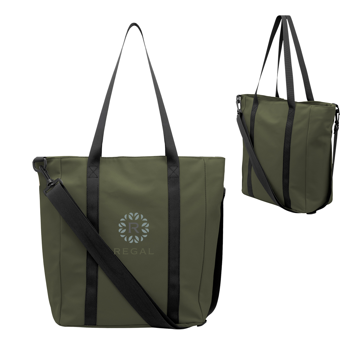 Hudson rPET Leatherette Computer Tote Bag