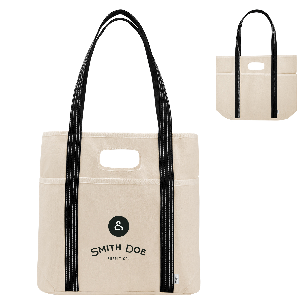 Farm Stand 14 Oz. Cotton Canvas Dual Handle Tote Bag