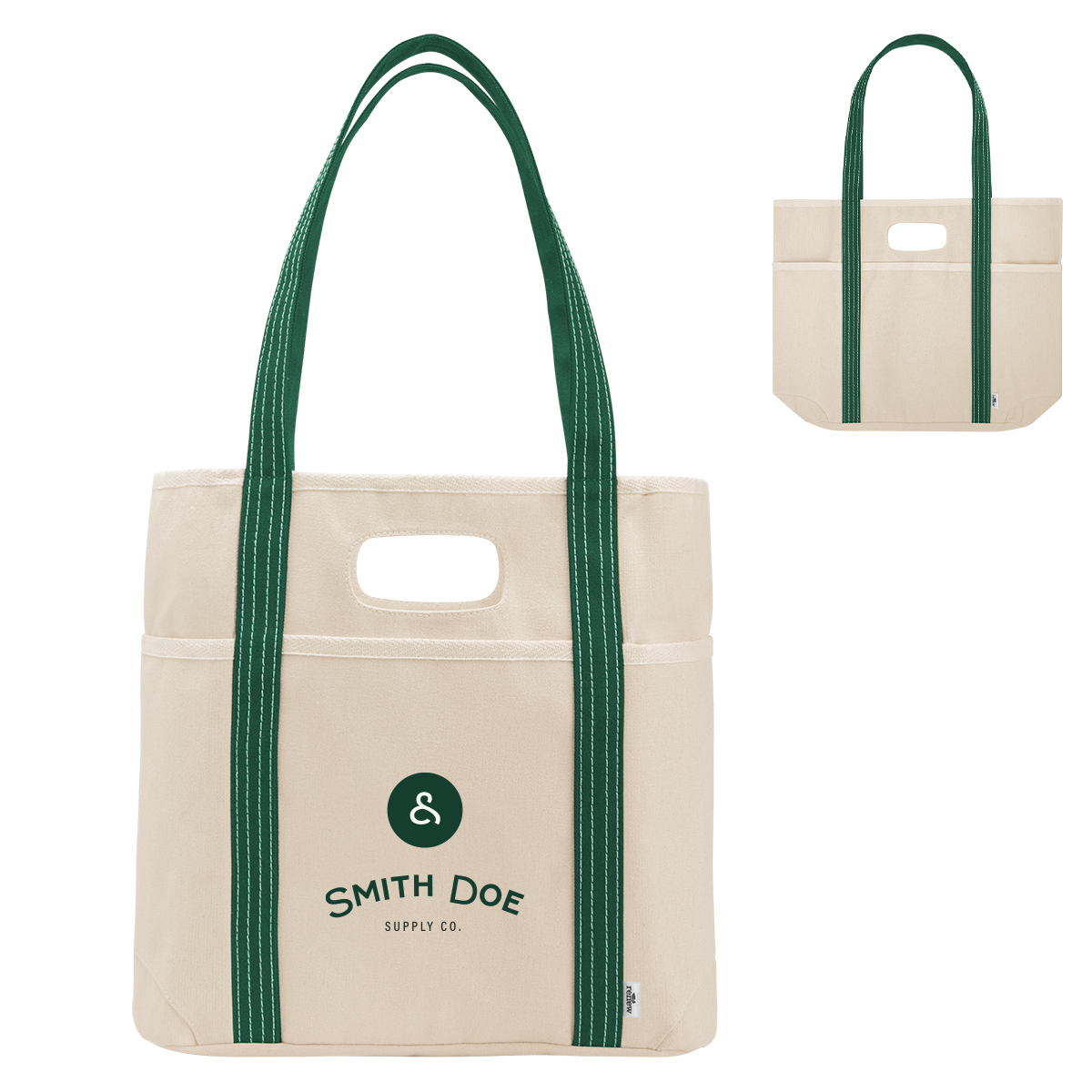 Farm Stand 14 Oz. Cotton Canvas Dual Handle Tote Bag