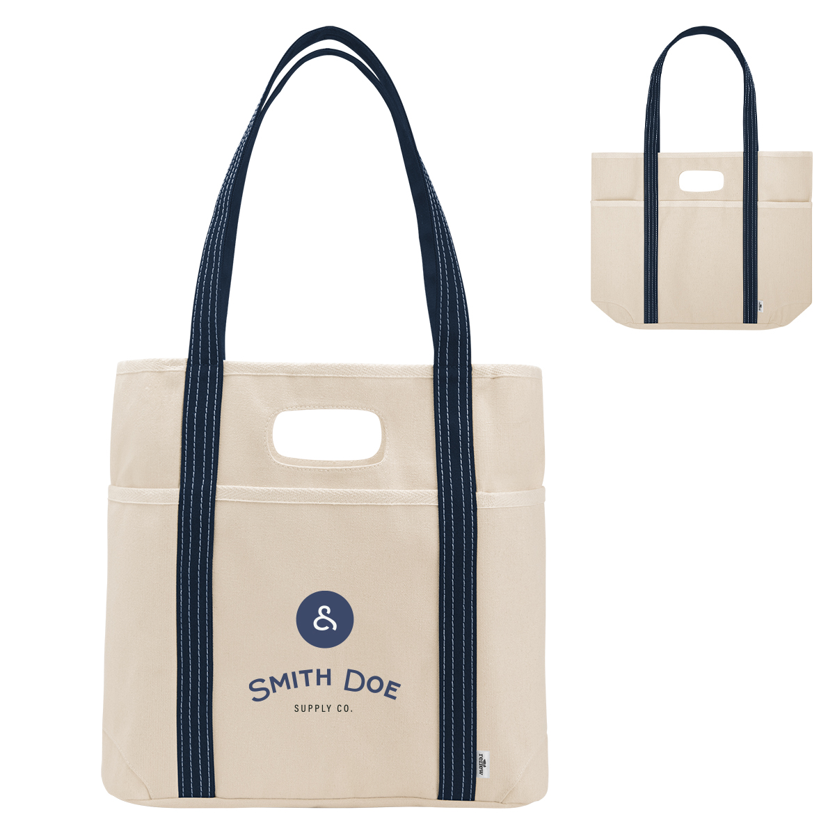 Farm Stand 14 Oz. Cotton Canvas Dual Handle Tote Bag