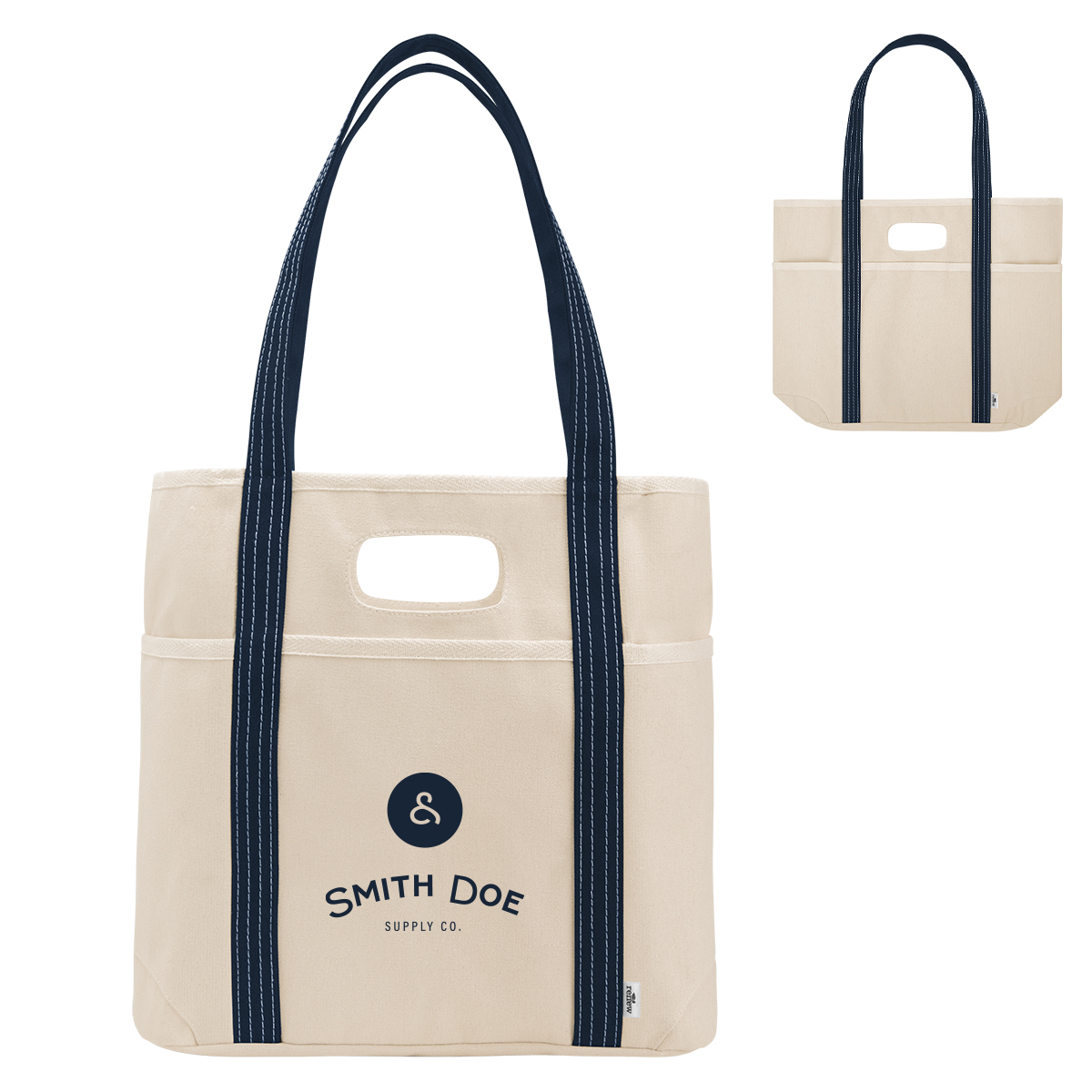 Farm Stand 14 Oz. Cotton Canvas Dual Handle Tote Bag