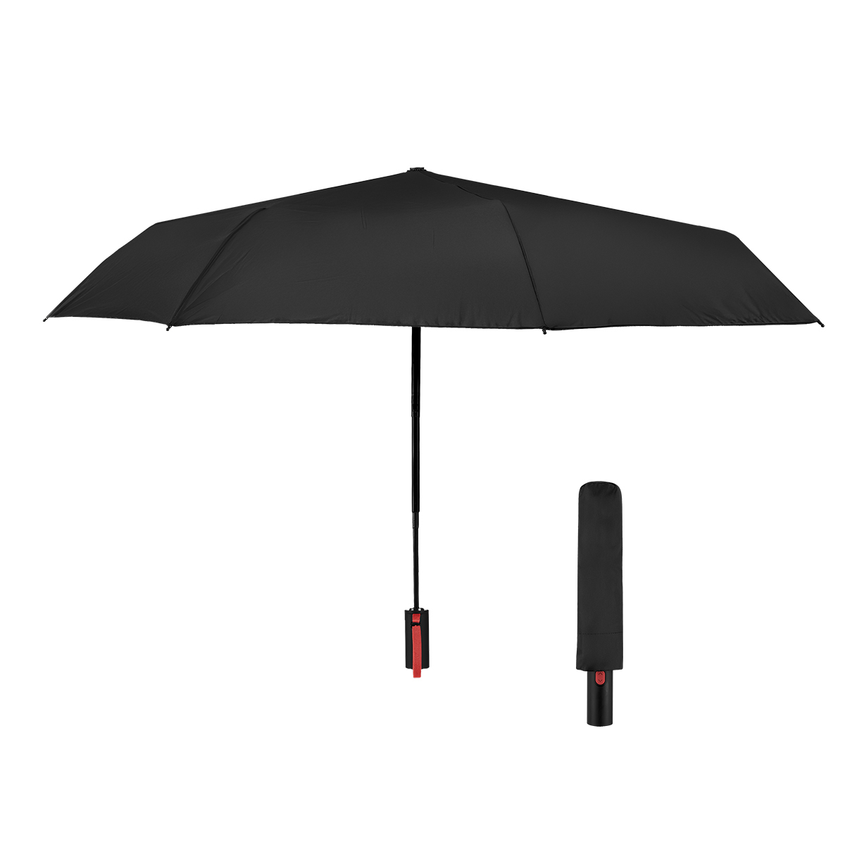 BLACK WITH RED