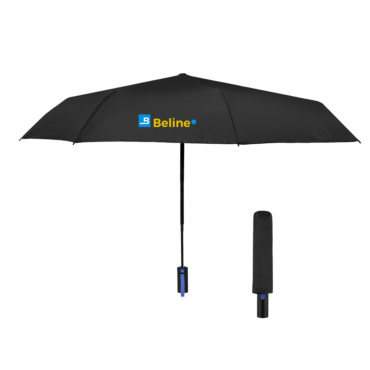 42\" Arc Telescopic Folding Umbrella With 100% rPET Canopy