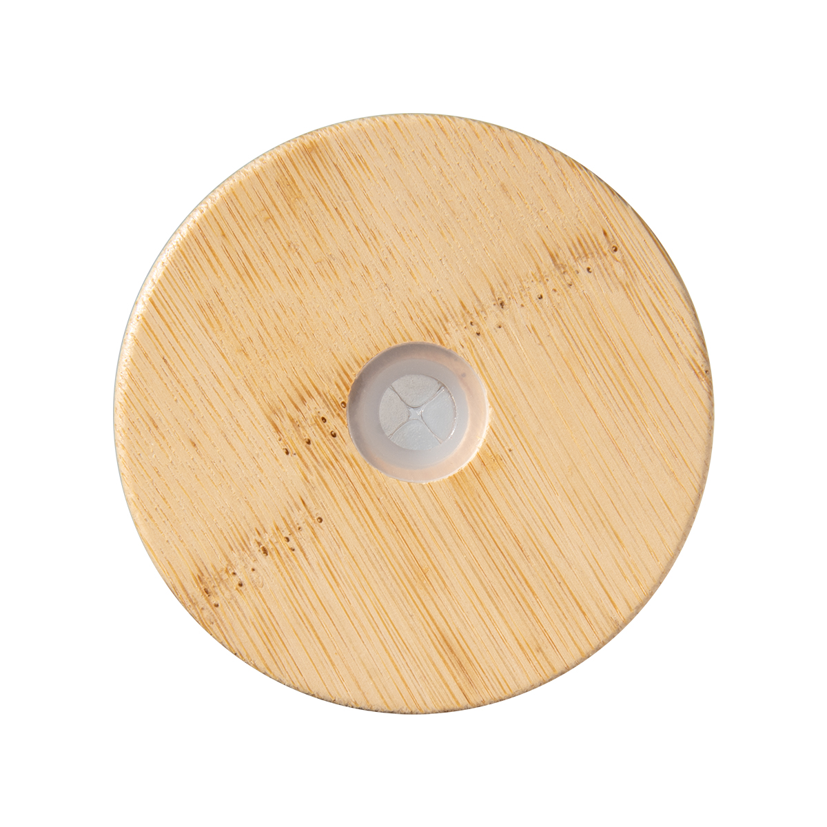 17 Oz. Soda Lime Glass Can With Bamboo Lid