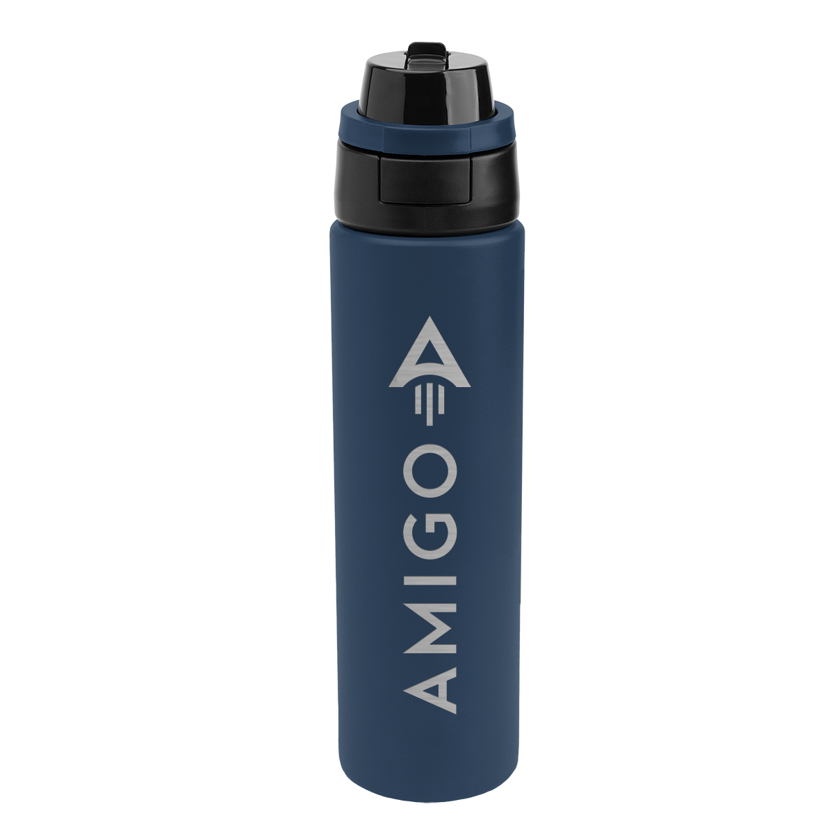 24 Oz. Pop Sip & Chug Recycled Stainless Steel Bottle