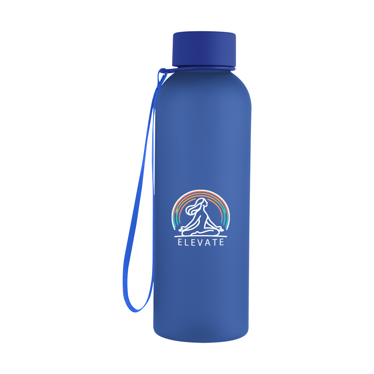 20 Oz. Morgan rPET Rubberized Bottle With Carry Strap