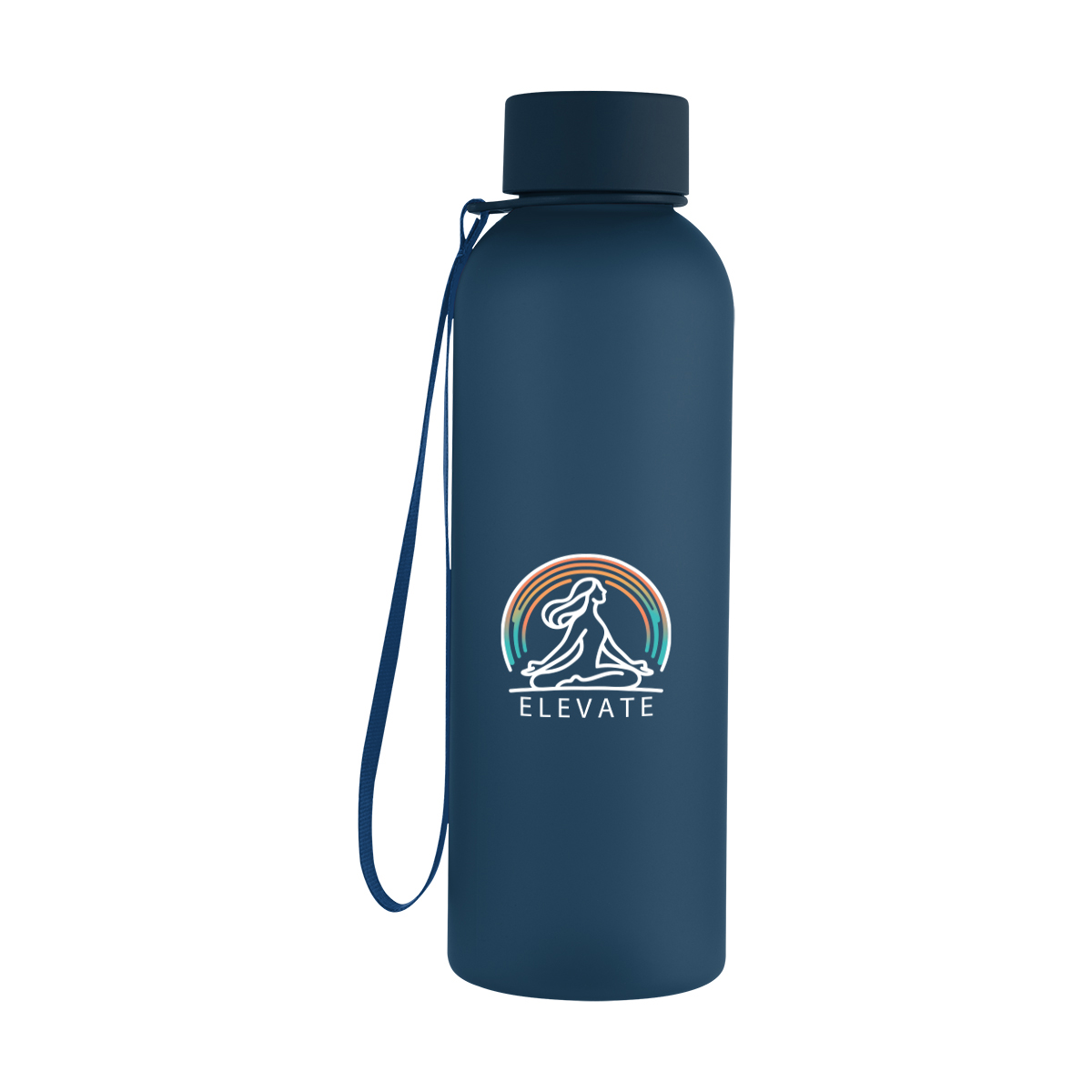 20 Oz. Morgan rPET Rubberized Bottle With Carry Strap