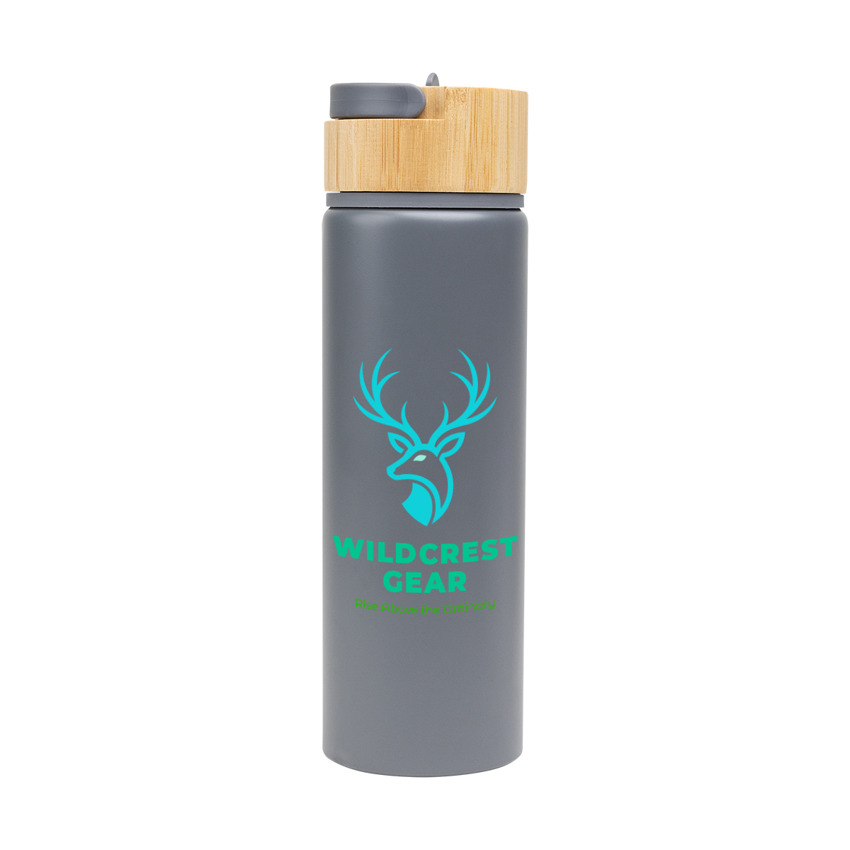 27 Oz. Ellis Recycled Aluminum Bottle With Bamboo Lid