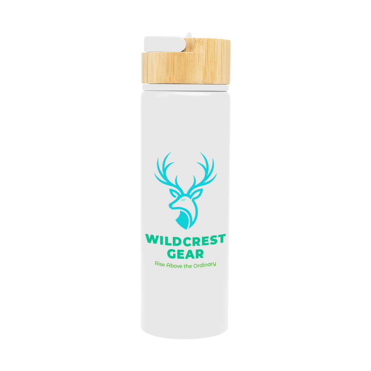 27 Oz. Ellis Recycled Aluminum Bottle With Bamboo Lid