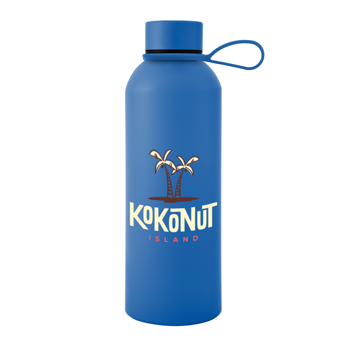 25 Oz. Blaire Recycled Aluminum Bottle With Silicone Easy Carry Strap