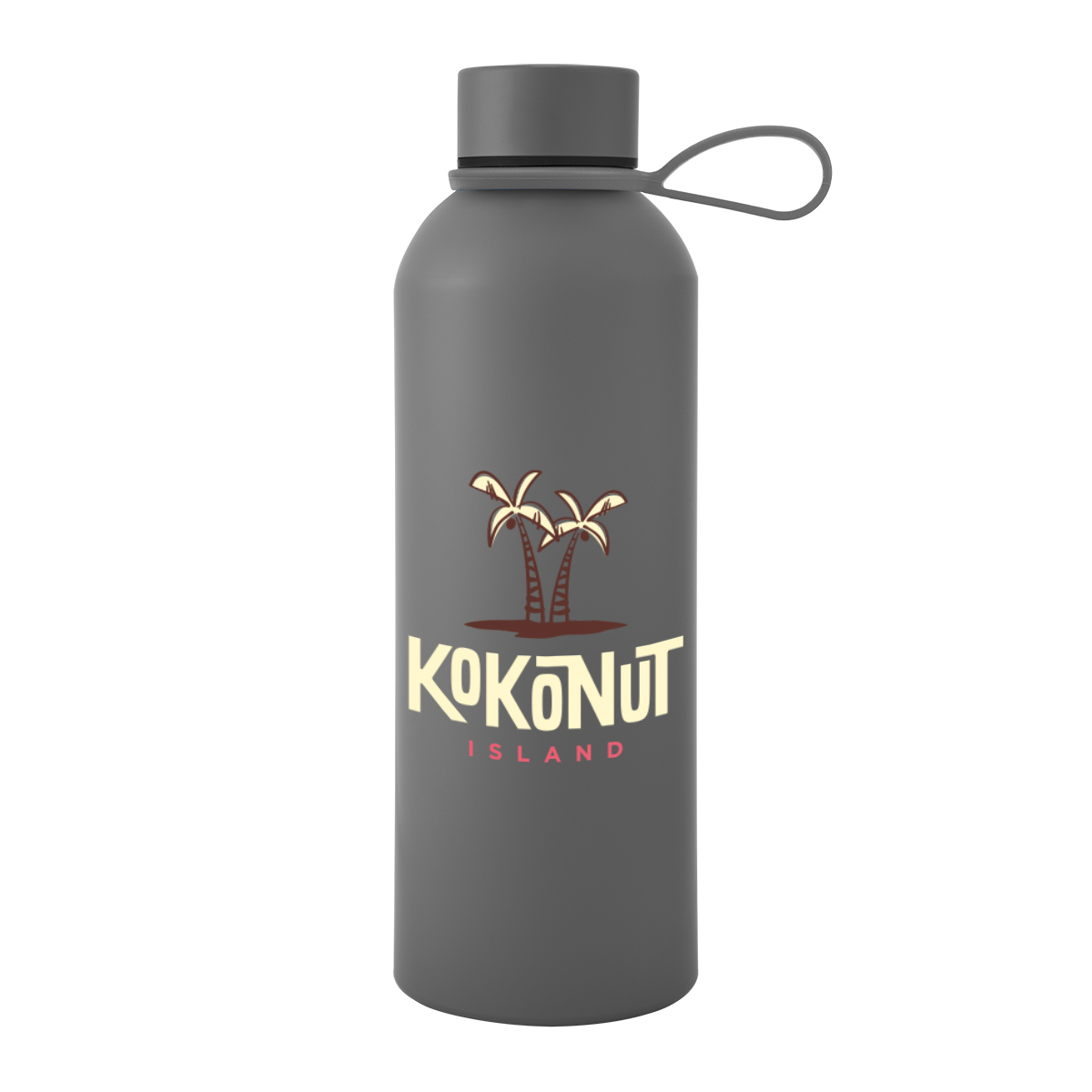 25 Oz. Blaire Recycled Aluminum Bottle With Silicone Easy Carry Strap