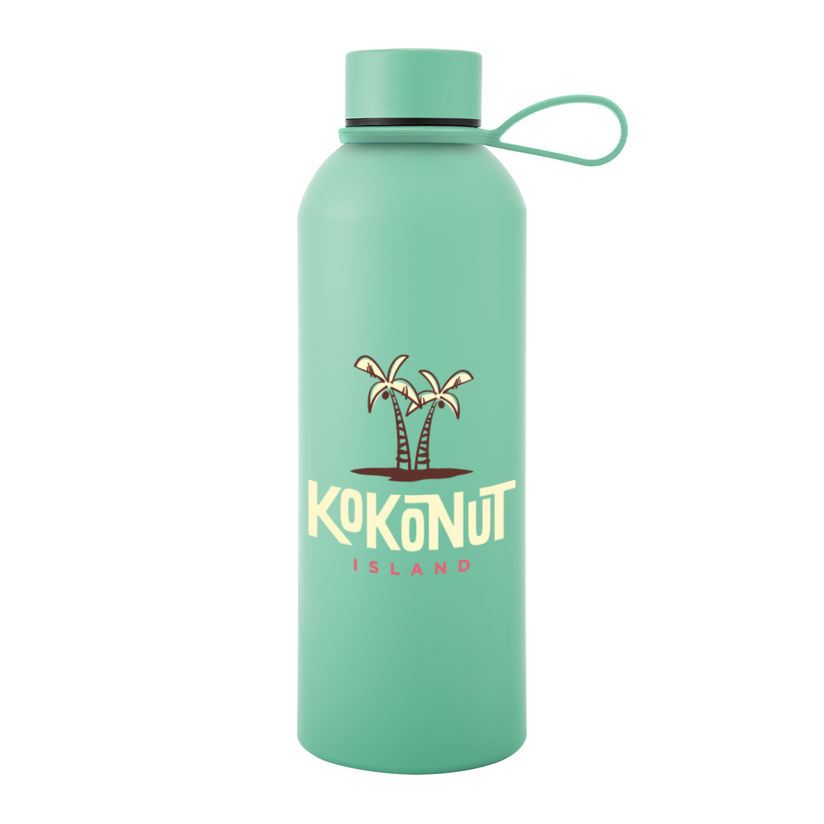 25 Oz. Blaire Recycled Aluminum Bottle With Silicone Easy Carry Strap