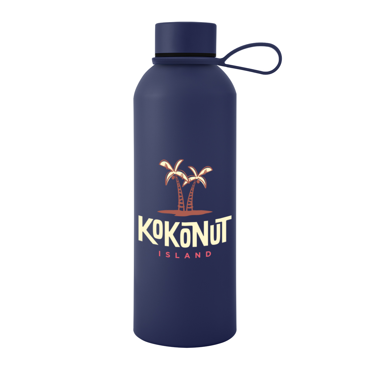 25 Oz. Blaire Recycled Aluminum Bottle With Silicone Easy Carry Strap