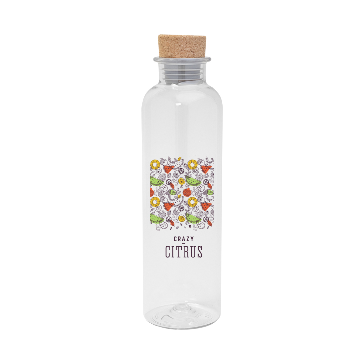 22 Oz. Maddie rPET Bottle With Cork Lid