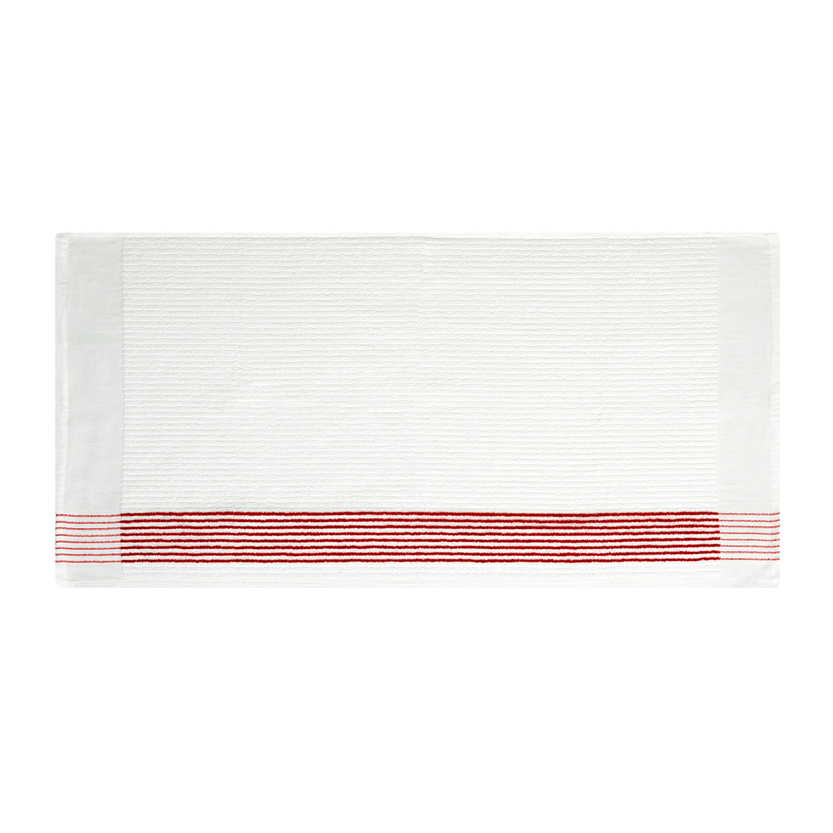 WHITE WITH RED
