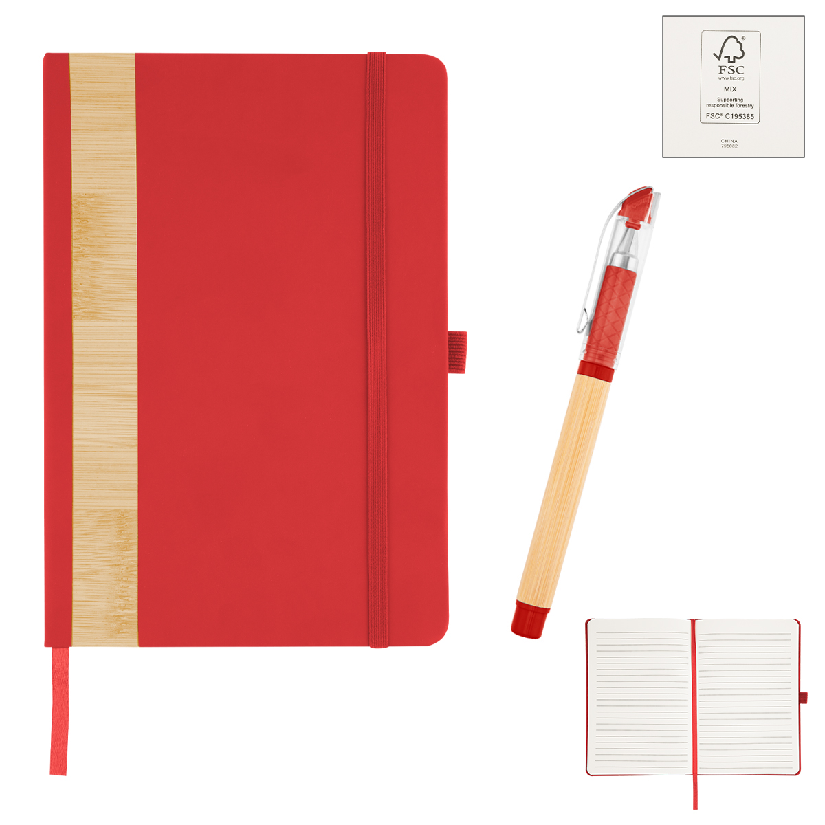 FSC RED WITH BAMBOO