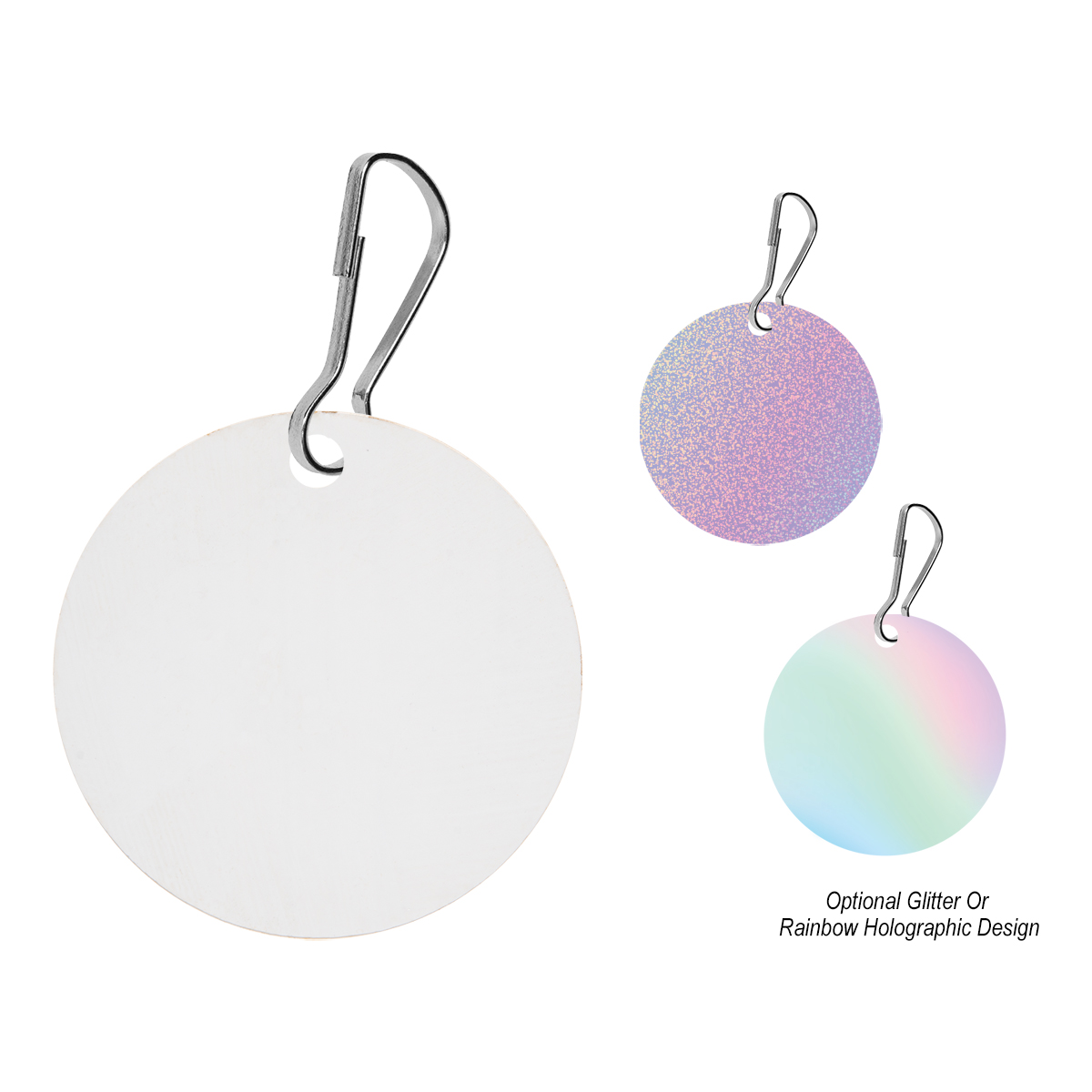 Acrylic Zipper Pull Circle