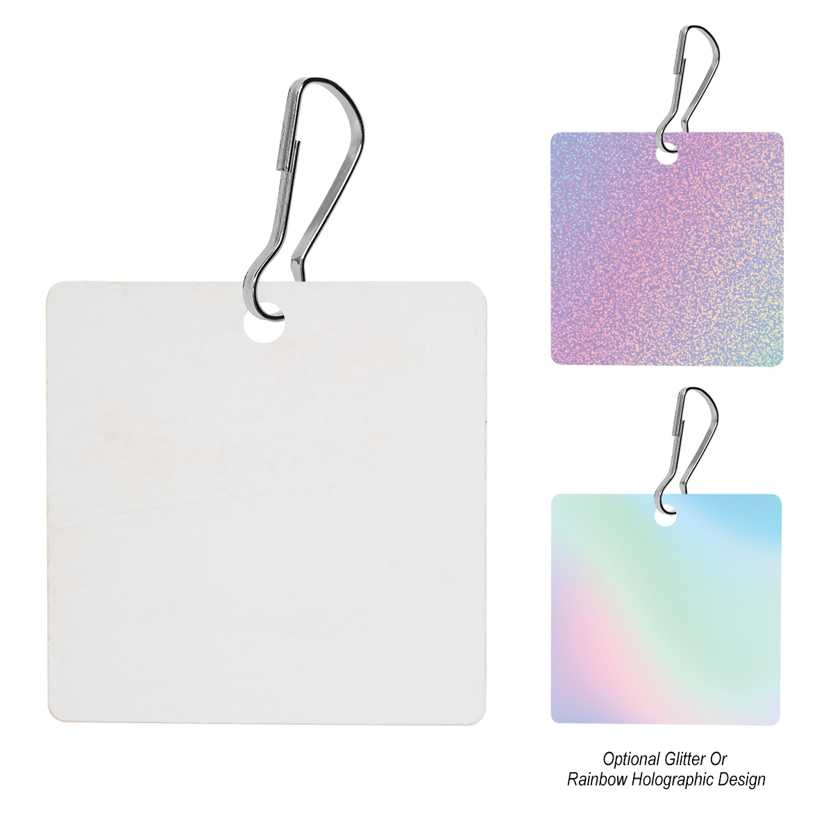 Acrylic Zipper Pull Square