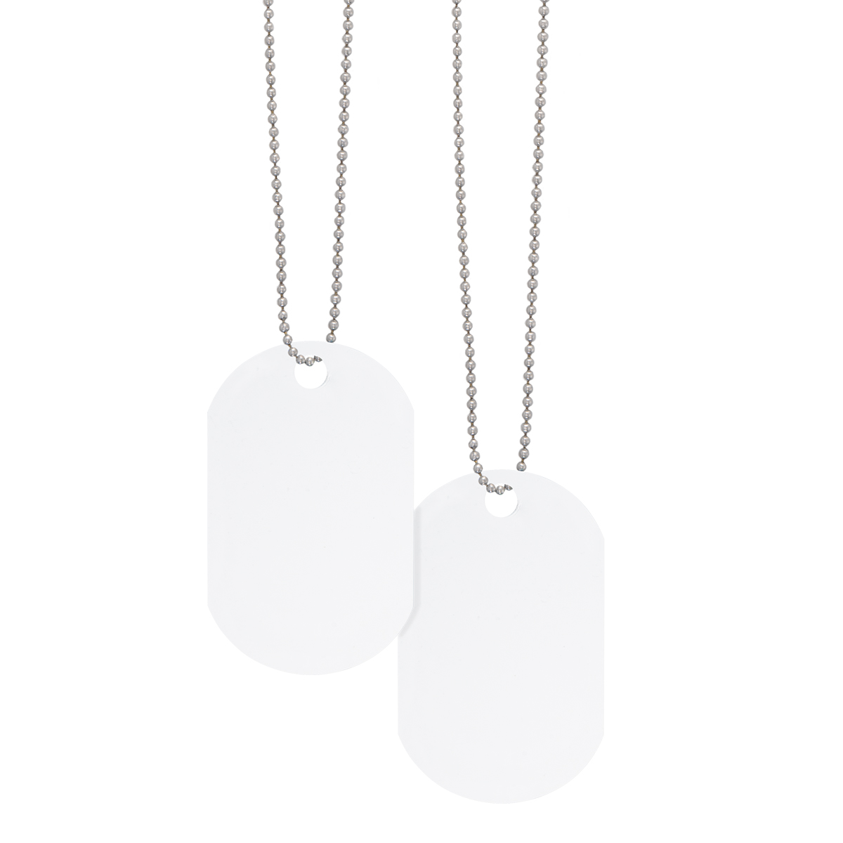 Acrylic Dog Tag With Chain