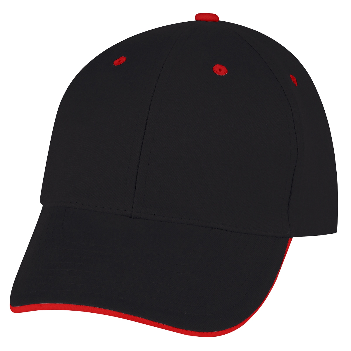 BLACK WITH RED