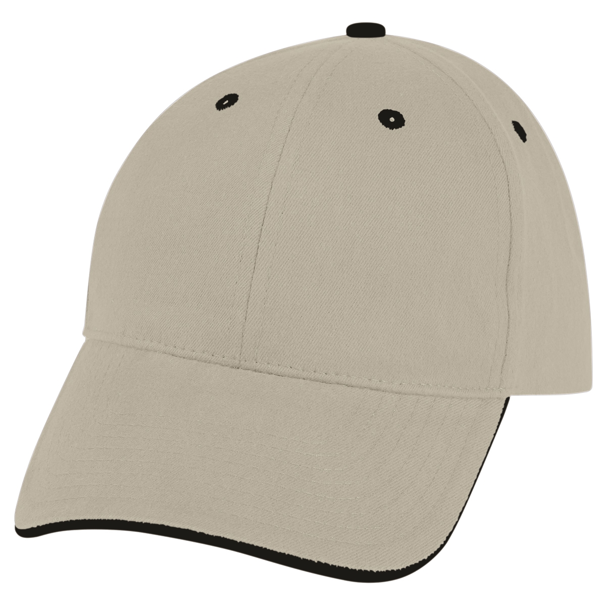 KHAKI WITH BLACK