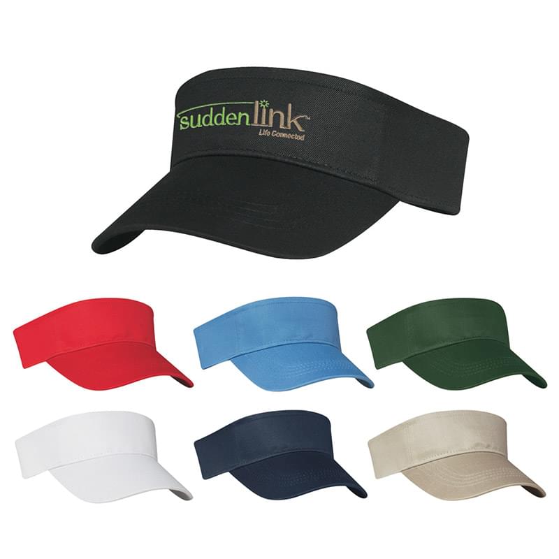 100% Cotton Twill Visor