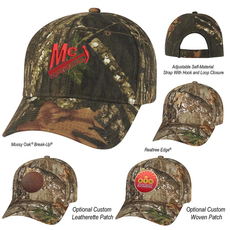 Cotton and Polyester Oak Hunters' Camouflage Cap