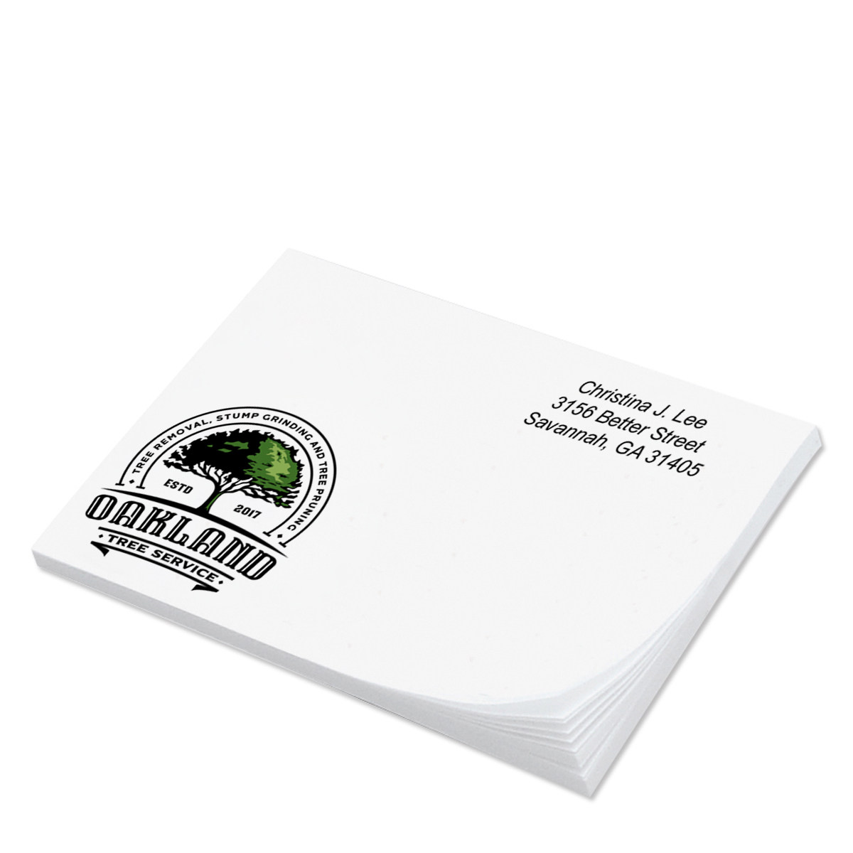 sticky notes 4\" x 3\" Full Color Recycled Notes – 25 Sheets