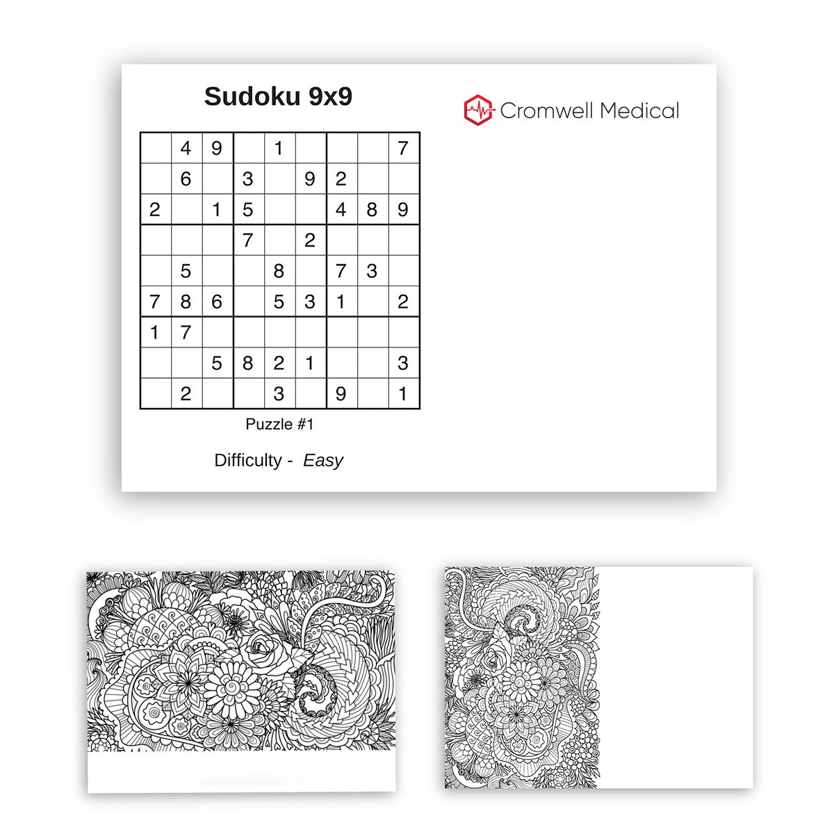 sticky notes Custom Printed Coloring Pad 25 Sheets