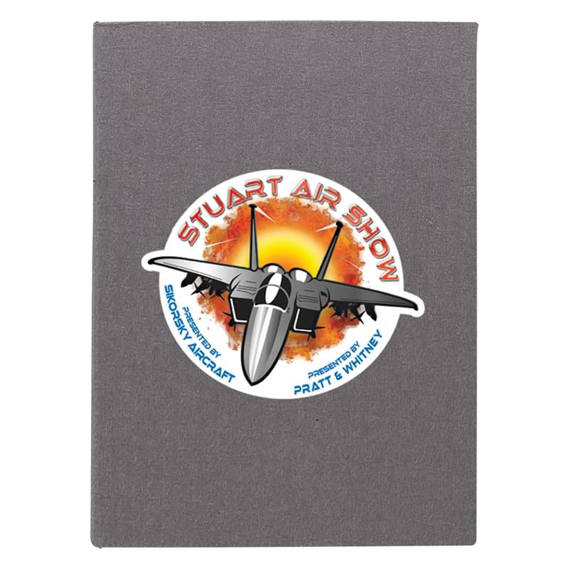 Notepad with Neon Sticky Notes and Flags