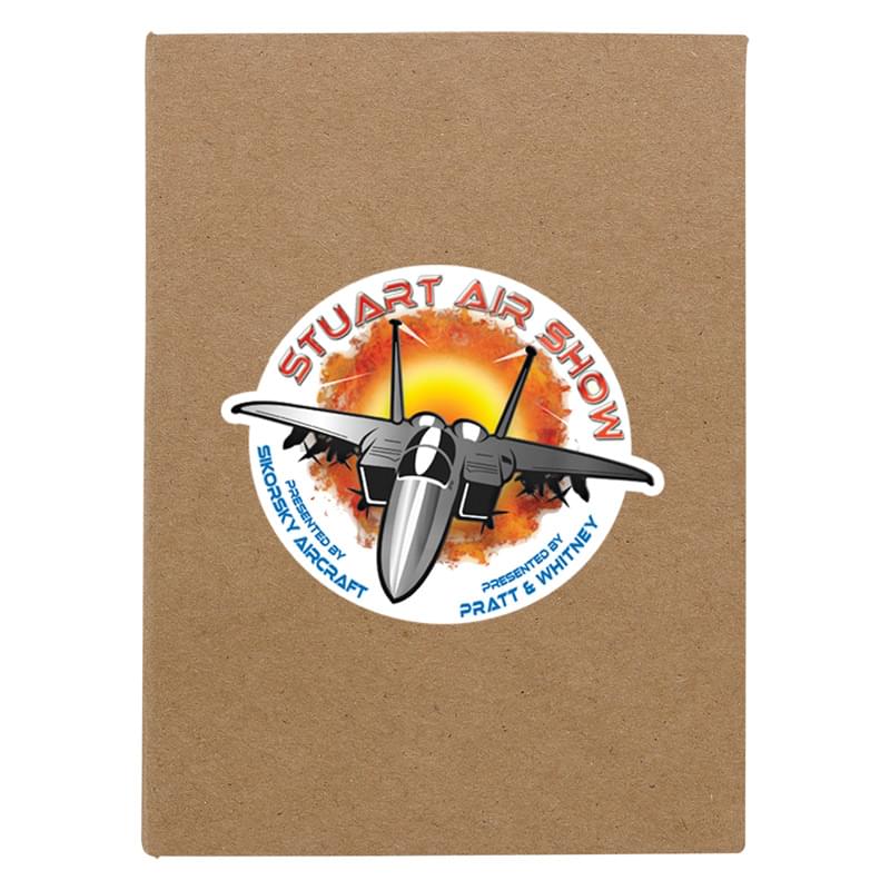 Notepad with Neon Sticky Notes and Flags