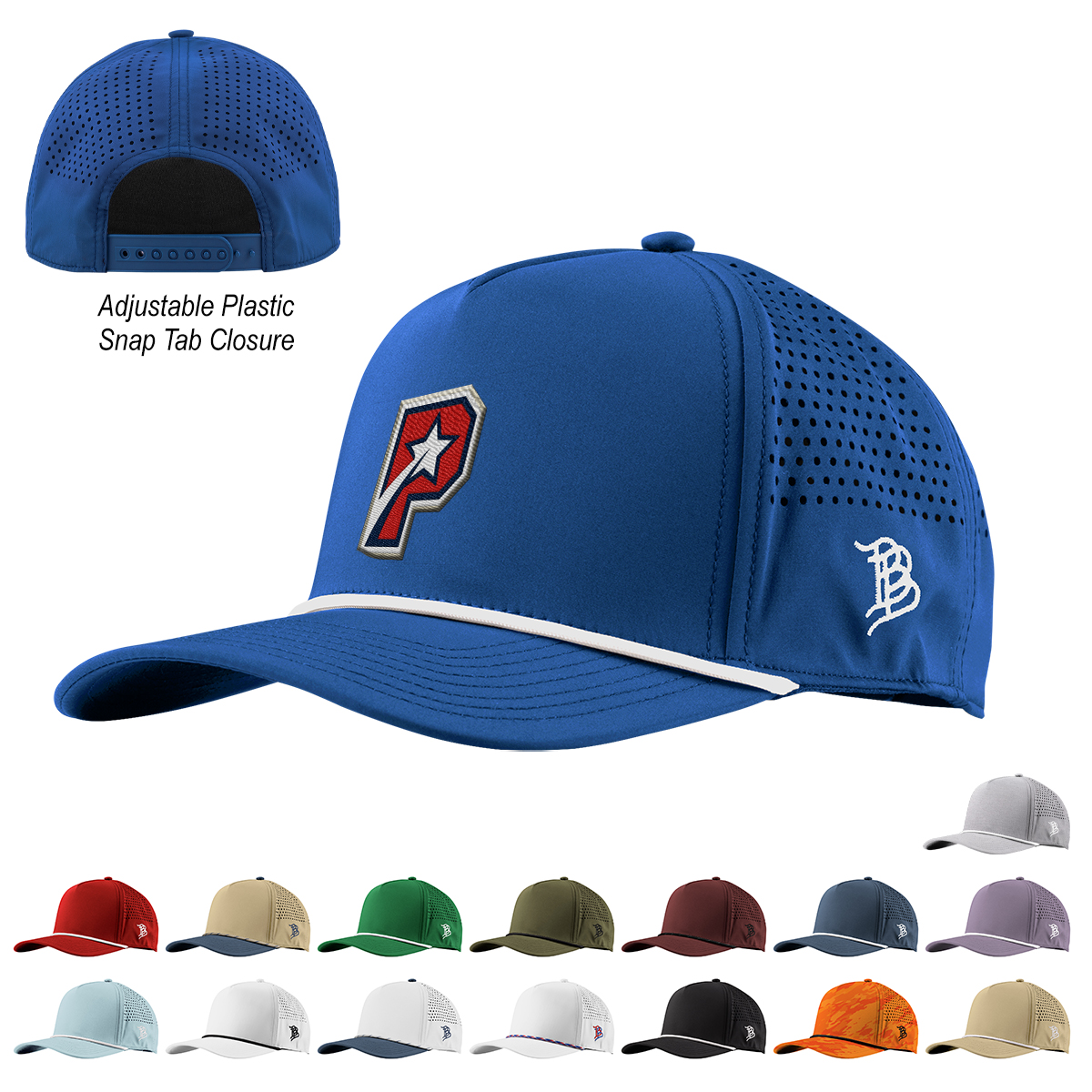 Branded Bills Bare Curved Rope Cap