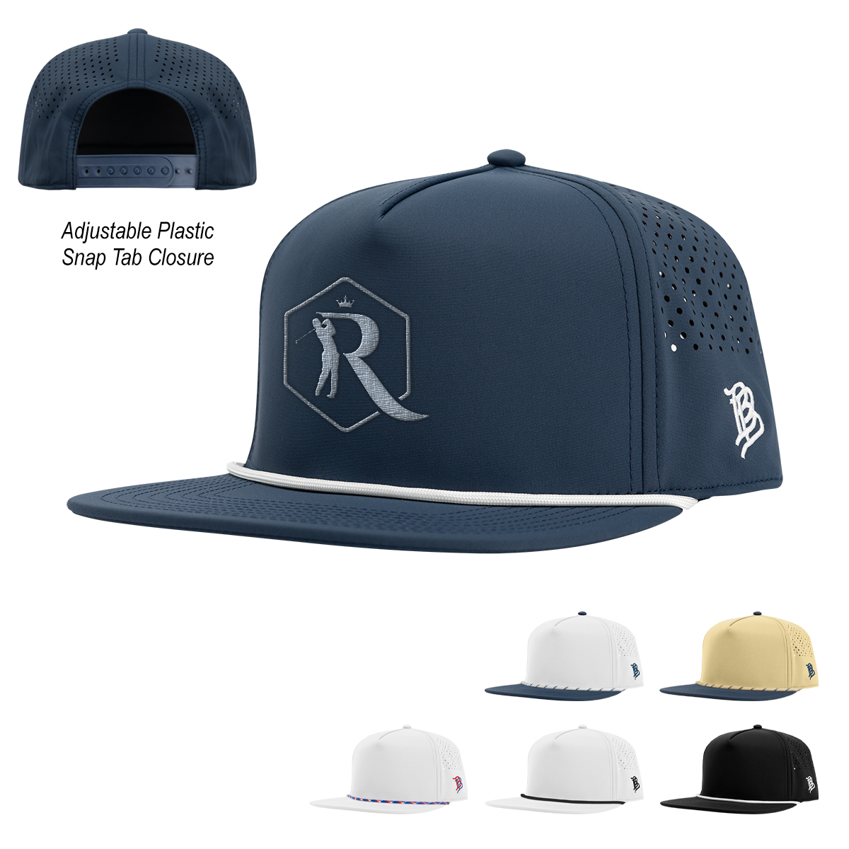 Branded Bills Bare Flat Rope Cap