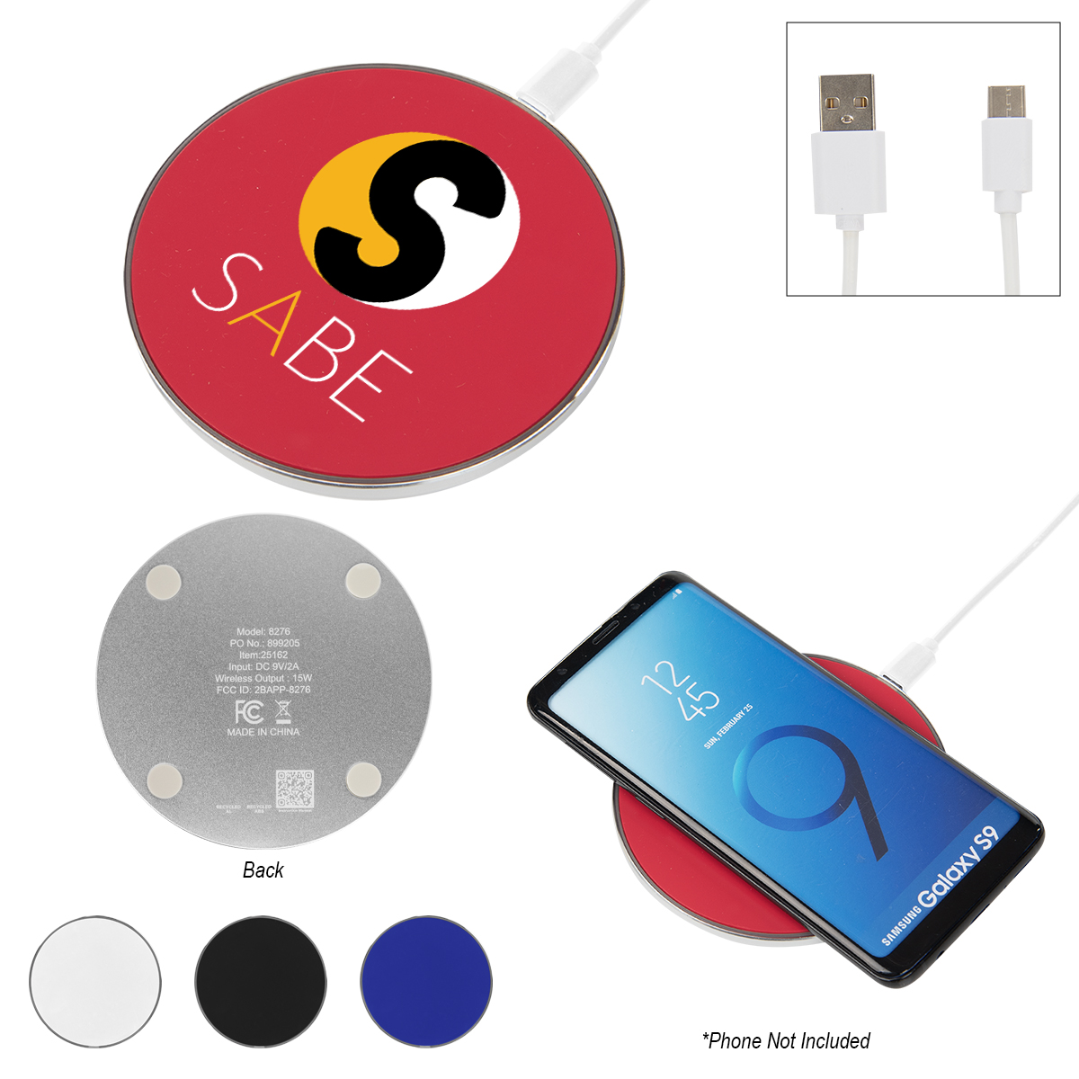 15W Recycled Aluminum Wireless Charger