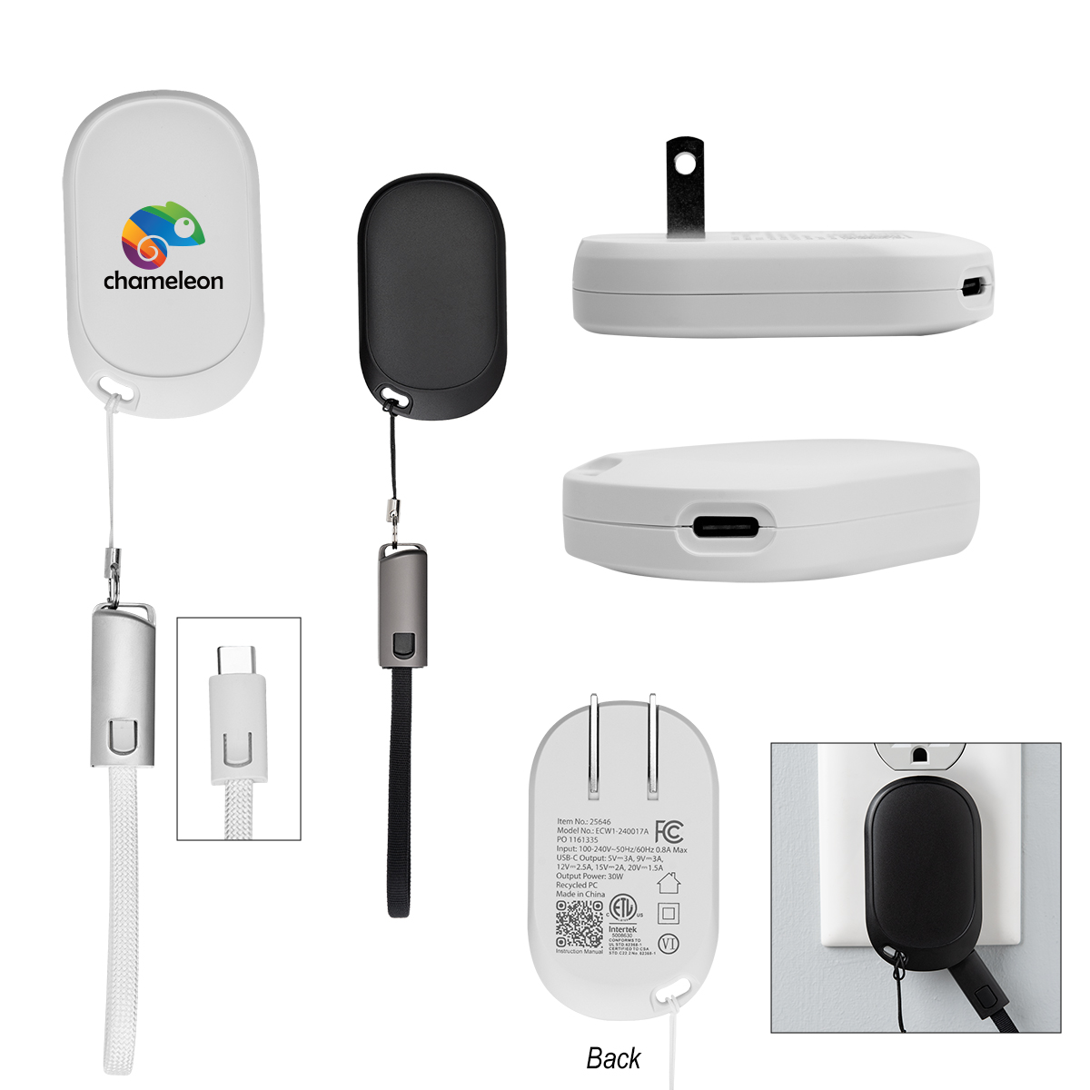 30W Portable Wall Charger