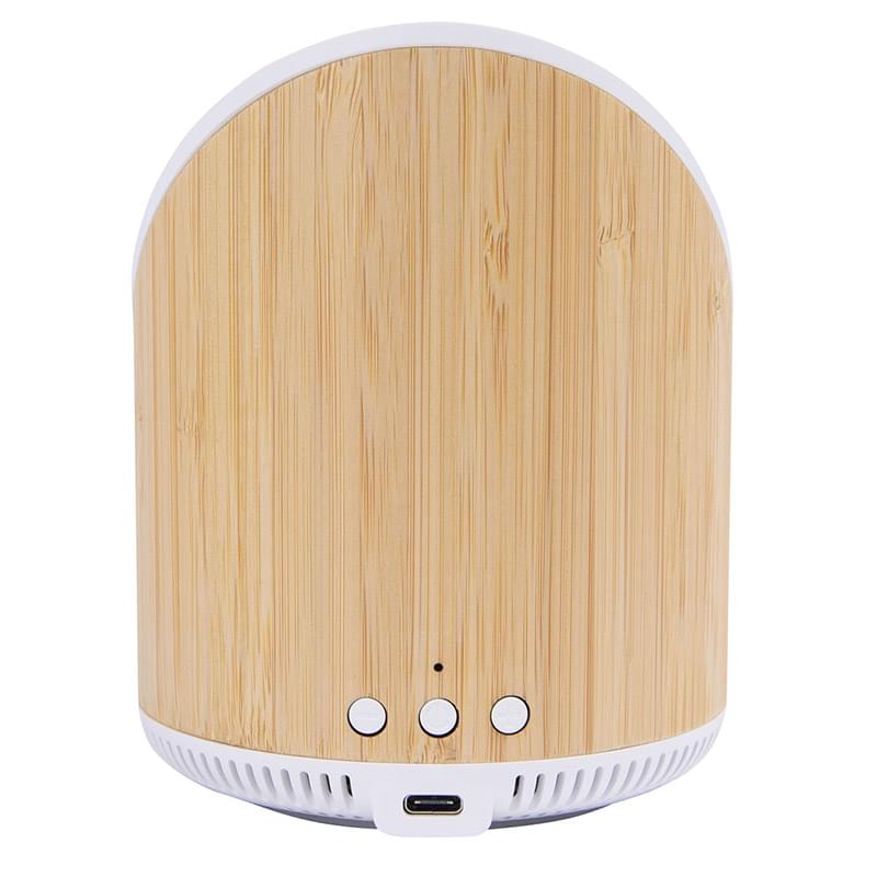 Light-up Bamboo Speaker & Wireless Charger