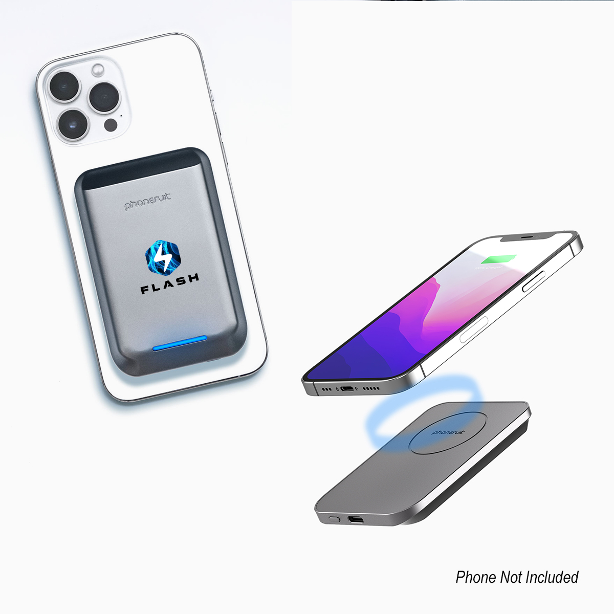 5,000 mAh PhoneSuit Mag Max Wireless Portable Pocket Charger & Battery Pack