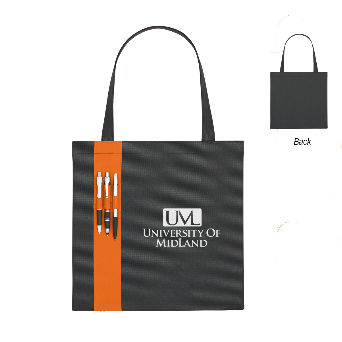 BLACK WITH ORANGE