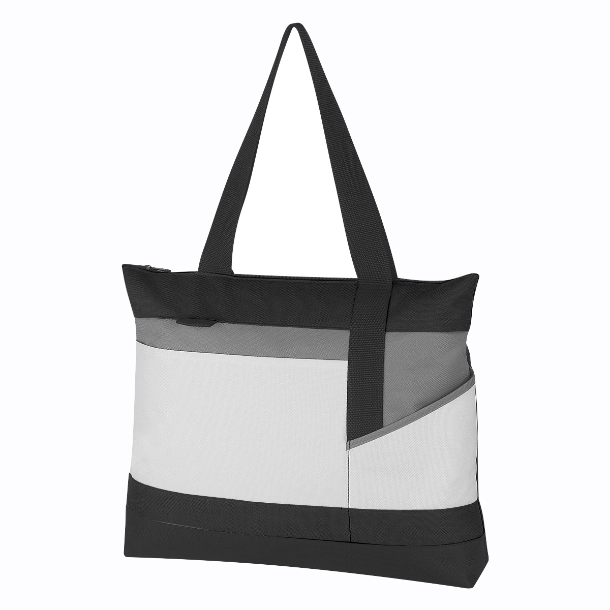 WHITE WITH BLACK