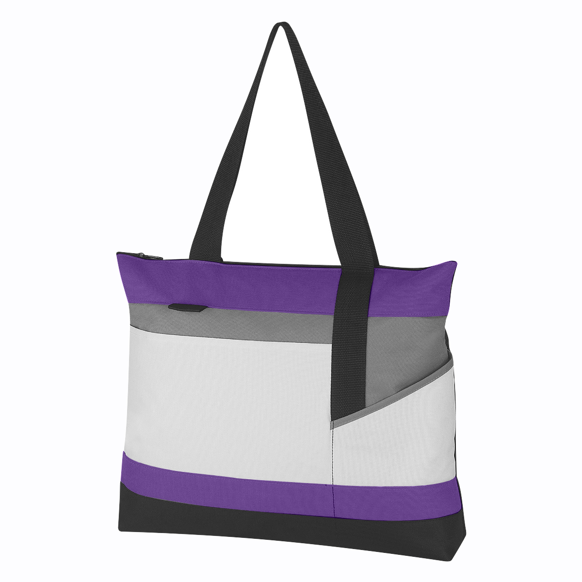WHITE WITH PURPLE