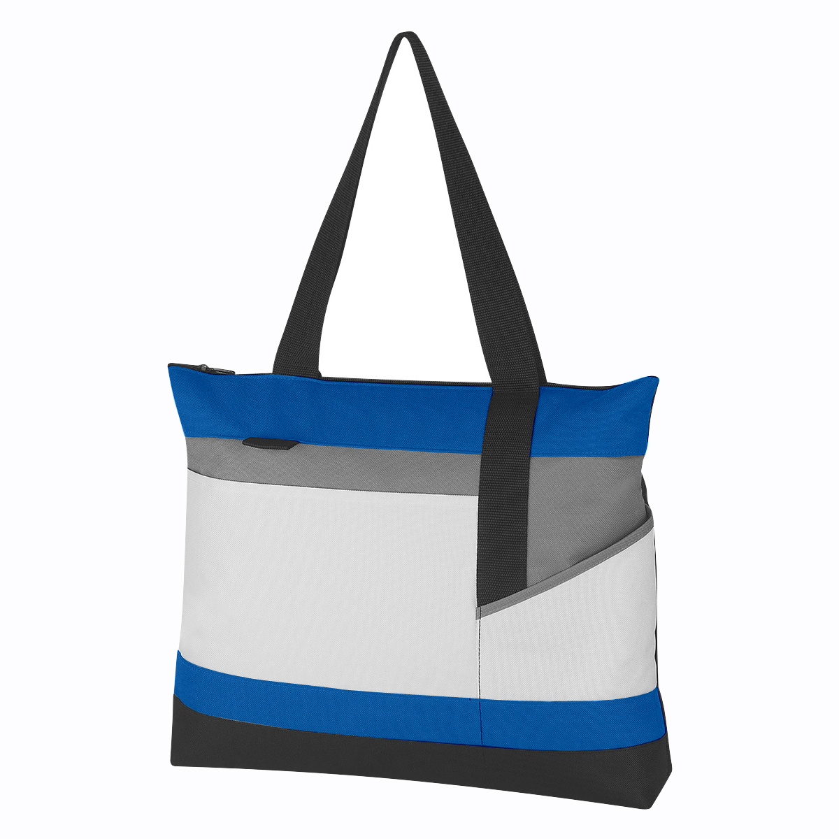 WHITE WITH ROYAL BLUE