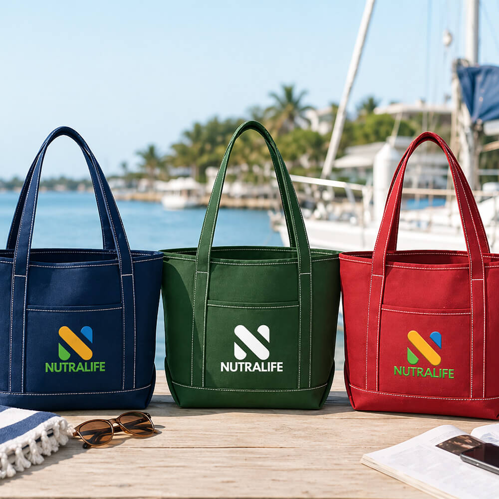 Medium-sized Cotton Boat Tote